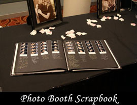 Curran Entertainment Enclosed photo booth scrapbook